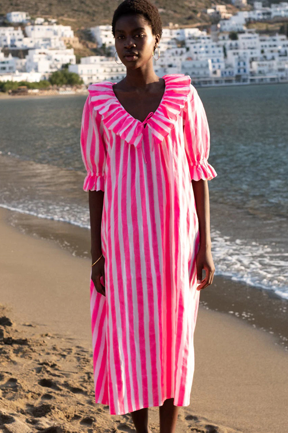 Ava Dress Neon Stripe Apothea