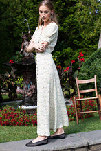 Load image into Gallery viewer, Lucyia Antique Dress - Butter Yellow Flowers
