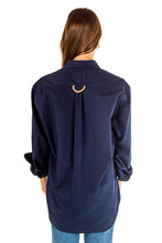 Load image into Gallery viewer, Classic Button Front Shirt - Navy
