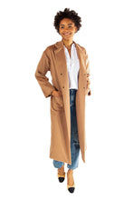 Load image into Gallery viewer, Drop Shoulder Long Coat - Camel
