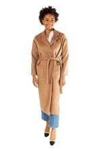 Load image into Gallery viewer, Drop Shoulder Long Coat - Camel
