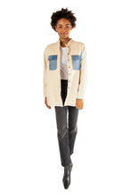Load image into Gallery viewer, Rooney Shirt Rework - Natural/Indigo
