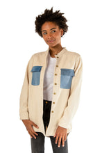 Load image into Gallery viewer, Rooney Shirt Rework - Natural/Indigo
