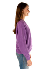 Load image into Gallery viewer, Cotton Linen V Neck Boxy Knit - Orchid
