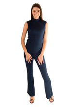 Load image into Gallery viewer, Drapey Rib Flared Tights - Prussian Blue
