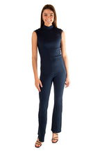 Load image into Gallery viewer, Raised Neck Drapey Rib Tank - Prussian Blue
