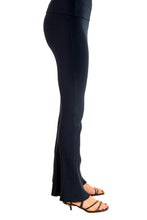 Load image into Gallery viewer, Drapey Rib Flared Tights - Prussian Blue
