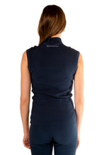 Load image into Gallery viewer, Raised Neck Drapey Rib Tank - Prussian Blue
