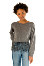 Load image into Gallery viewer, Fringe Tallin Sweater - Smoke
