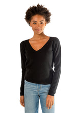 Load image into Gallery viewer, Kyoto Slim V-Neck- Black
