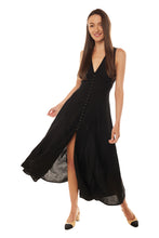 Load image into Gallery viewer, Rose Dress - Black Linen
