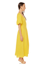 Load image into Gallery viewer, Nell Dress - Sunny Yellow Linen
