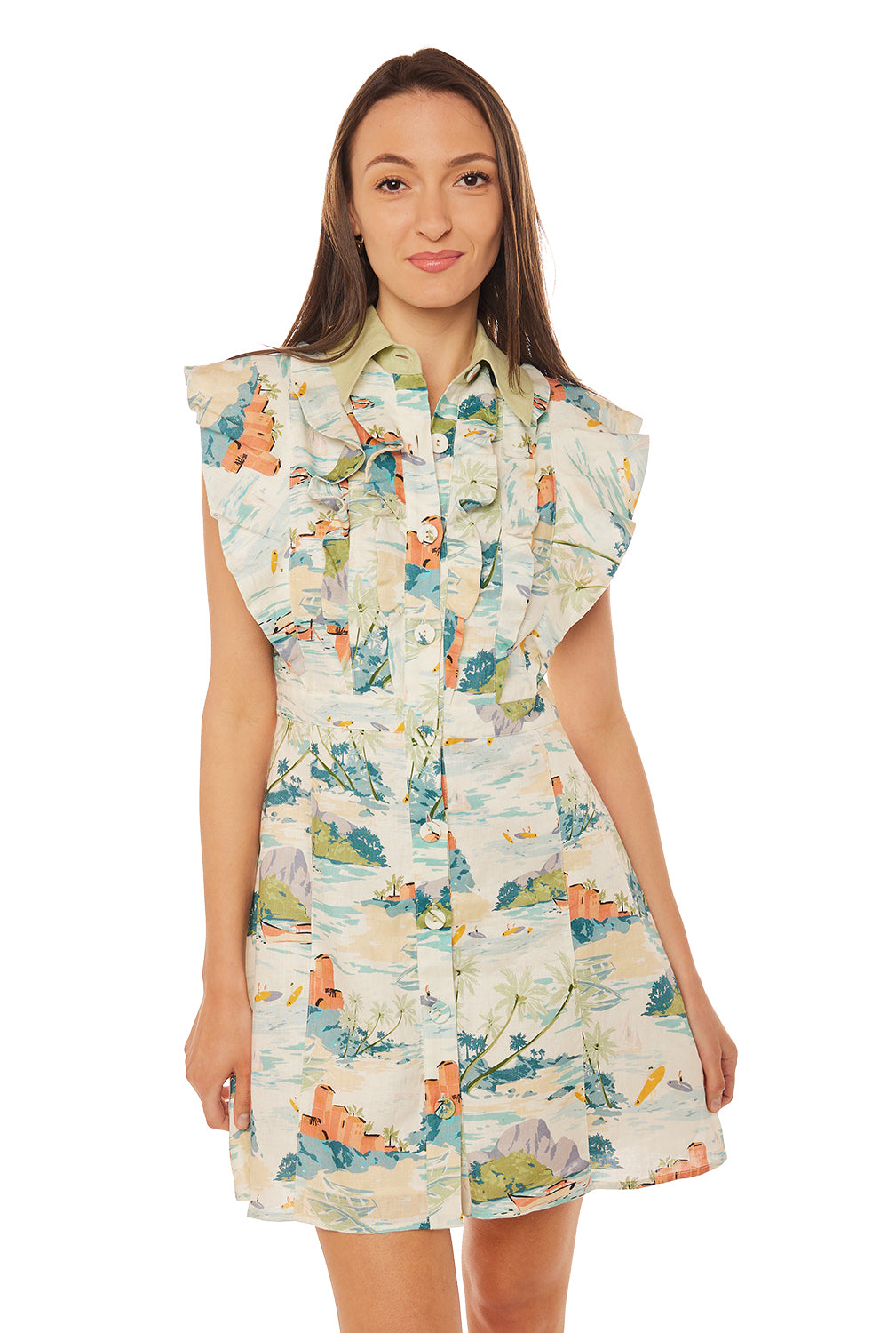 Florence Mini Dress - Aloha Linen