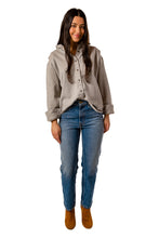 Load image into Gallery viewer, Jeana Shirt Jacket - Heather Grey Cotton
