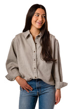 Load image into Gallery viewer, Jeana Shirt Jacket - Heather Grey Cotton
