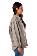 Load image into Gallery viewer, Jeana Shirt Jacket - Heather Grey Cotton
