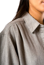 Load image into Gallery viewer, Jeana Shirt Jacket - Heather Grey Cotton
