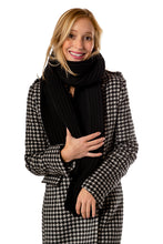 Load image into Gallery viewer, Rib Scarf - Black
