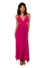 Load image into Gallery viewer, Bloom Jillian Cut-Out Maxi Dress - Berry
