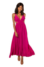 Load image into Gallery viewer, Bloom Jillian Cut-Out Maxi Dress - Berry
