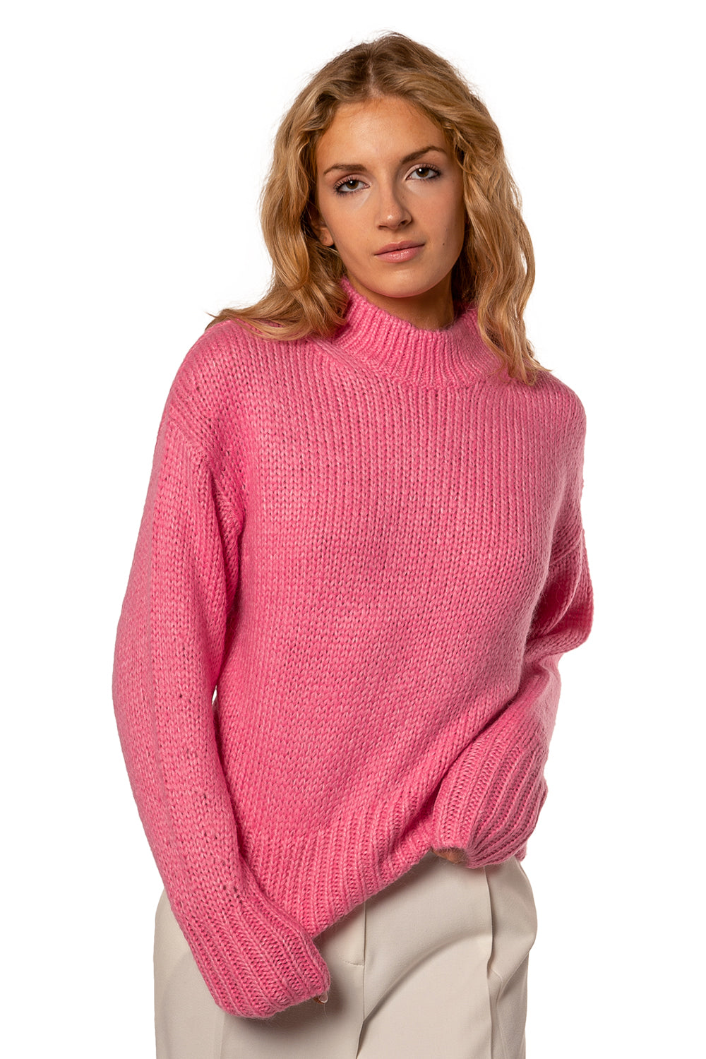 Louie Mohair Knit - Carnation