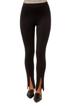 Load image into Gallery viewer, Zip Layering Pant - Black Ponte
