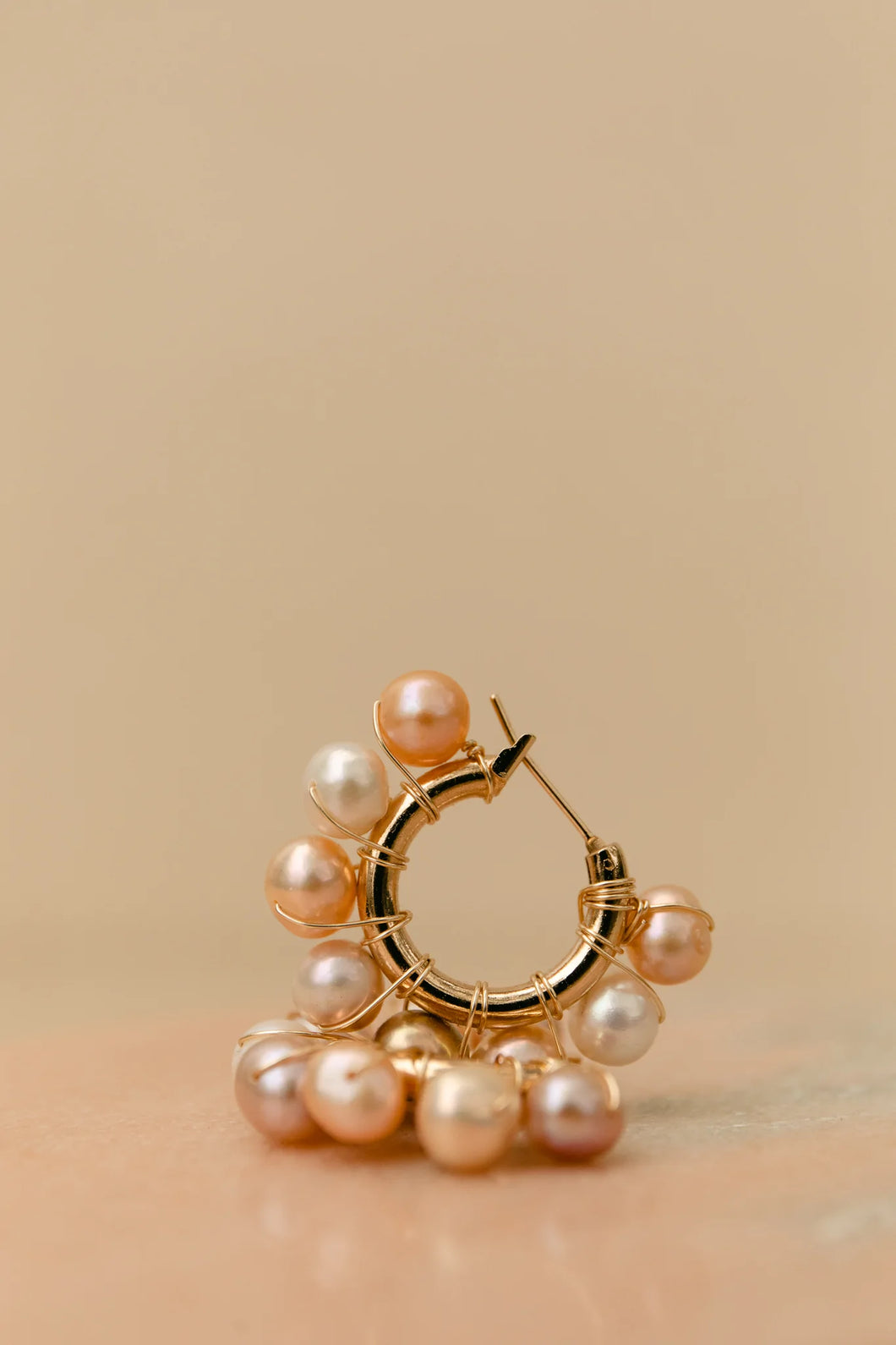Angie Hoops - Gold/Pearl