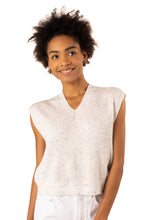 Load image into Gallery viewer, Brooke Sleeveless Sweater Vest - Cream Speckled
