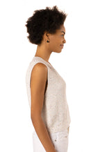 Load image into Gallery viewer, Brooke Sleeveless Sweater Vest - Cream Speckled
