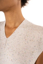 Load image into Gallery viewer, Brooke Sleeveless Sweater Vest - Cream Speckled
