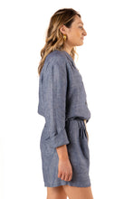 Load image into Gallery viewer, Linen Leisure Short Suit - Chambray
