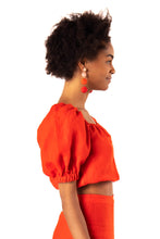 Load image into Gallery viewer, Siena Crop Top - Scarlet
