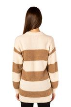 Load image into Gallery viewer, Soft Striped Crewneck - Tan Combo
