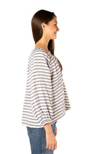 Load image into Gallery viewer, Lucy Stripe Blouse - Blue White
