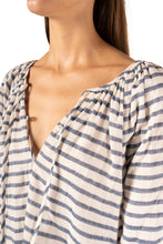 Load image into Gallery viewer, Lucy Stripe Blouse - Blue White
