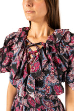 Load image into Gallery viewer, Patricia Dress - Pristine Paisley Dark

