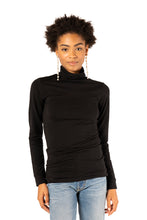 Load image into Gallery viewer, Little Turtleneck - Black Organic
