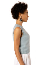 Load image into Gallery viewer, Kari Cable Sweater Vest - Cloud Blue
