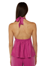 Load image into Gallery viewer, Luna Top - Magenta Cupro
