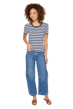 Load image into Gallery viewer, Sojourn Boy Tee - Marine Awning Stripe
