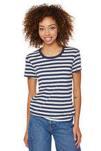 Load image into Gallery viewer, Sojourn Boy Tee - Marine Awning Stripe
