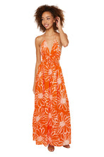 Load image into Gallery viewer, Bisetta Maxi Dress - La Sirena Floral Print Orange
