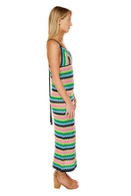 Load image into Gallery viewer, Selma Midi Dress - Multi Color Stripe
