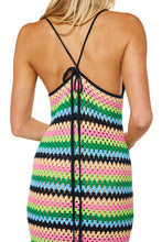 Load image into Gallery viewer, Selma Midi Dress - Multi Color Stripe
