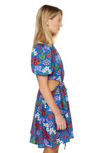 Load image into Gallery viewer, Katy Cutout Dress - Blue Vintage Floral
