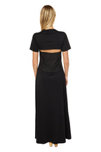 Load image into Gallery viewer, Jersey Dress with Corset Back - Black
