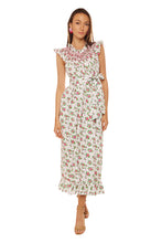 Load image into Gallery viewer, Delfina Sleeveless Midi Dress - Smock Rose Bouquets
