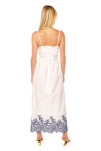 Load image into Gallery viewer, Bianca Spaghetti Strap Long Dress - Smock Blue Ibiscus
