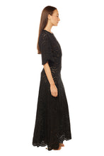 Load image into Gallery viewer, Lily Midi Dress - Marrakech Full Embroidery Nero
