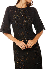 Load image into Gallery viewer, Lily Midi Dress - Marrakech Full Embroidery Nero
